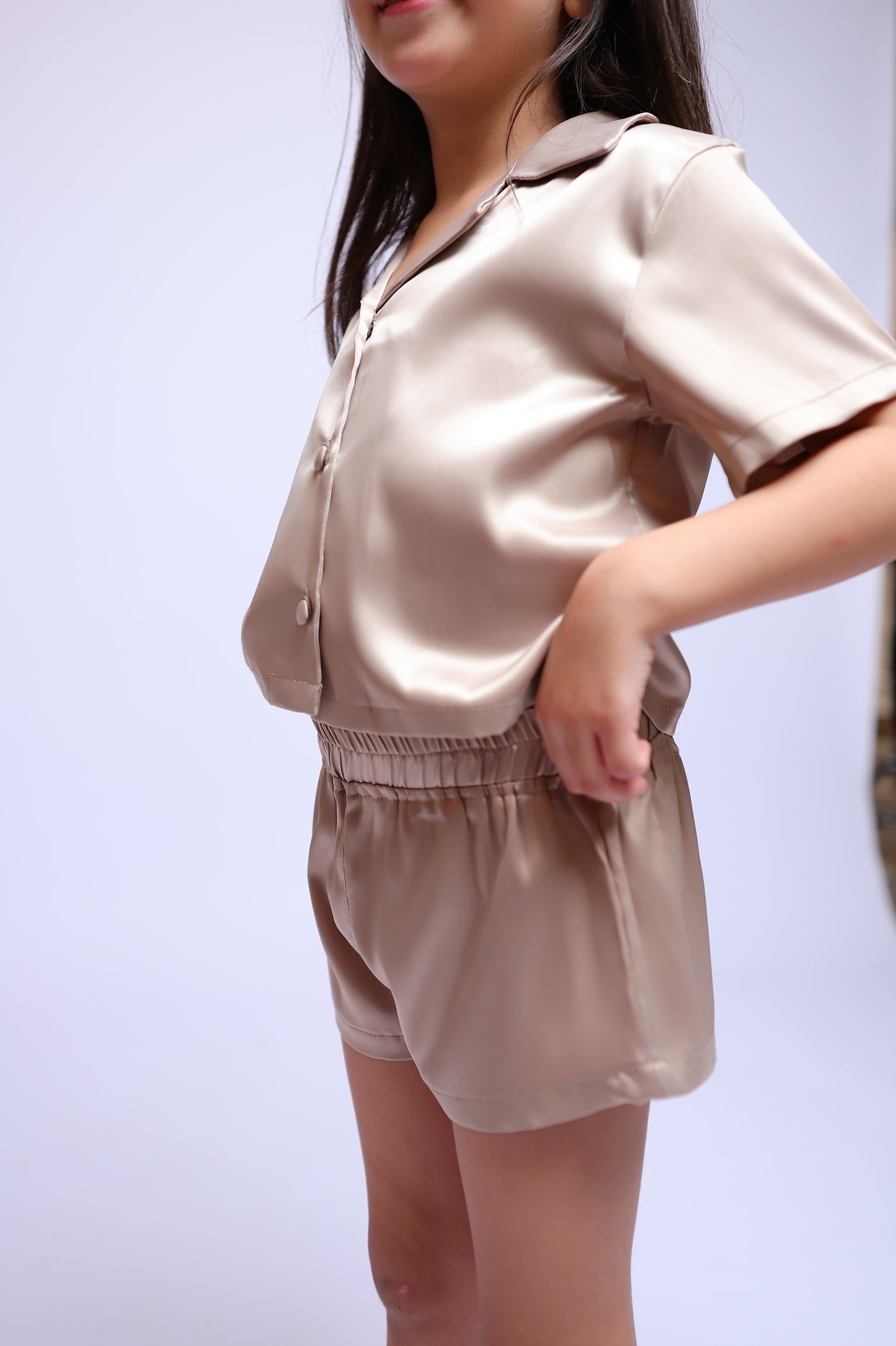 Girls' Satin Pajama Set