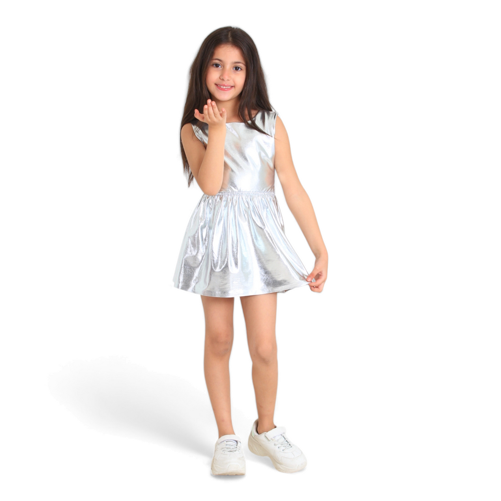 Silver Disco Dress