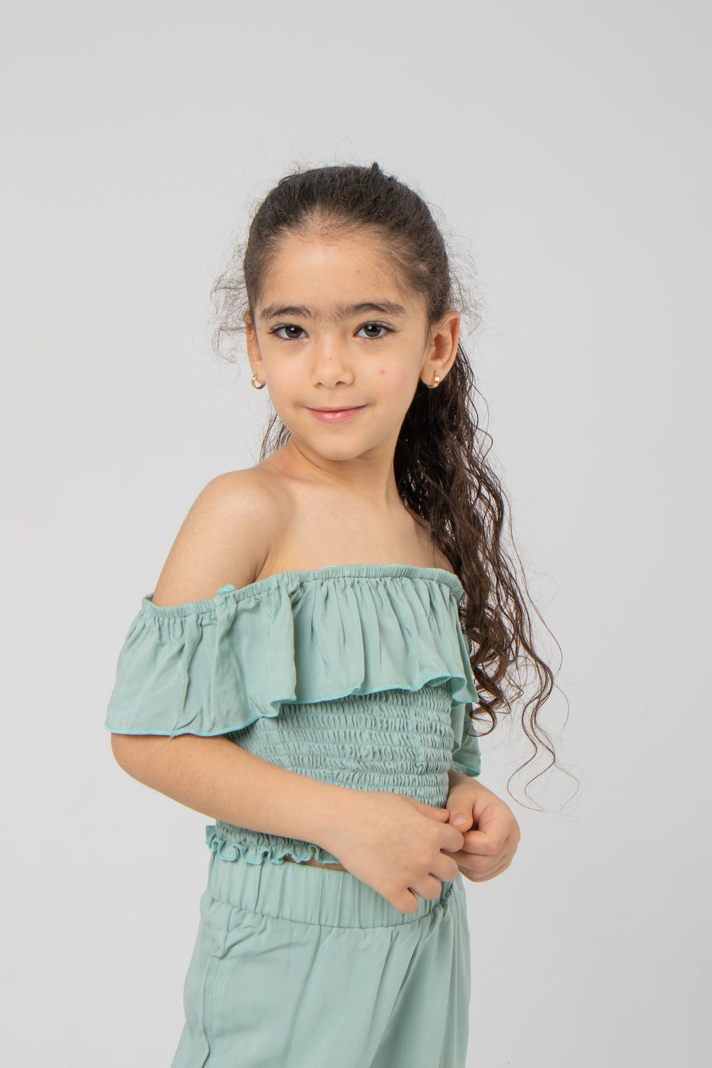 Girls' Off-Shoulder Jumpsuit